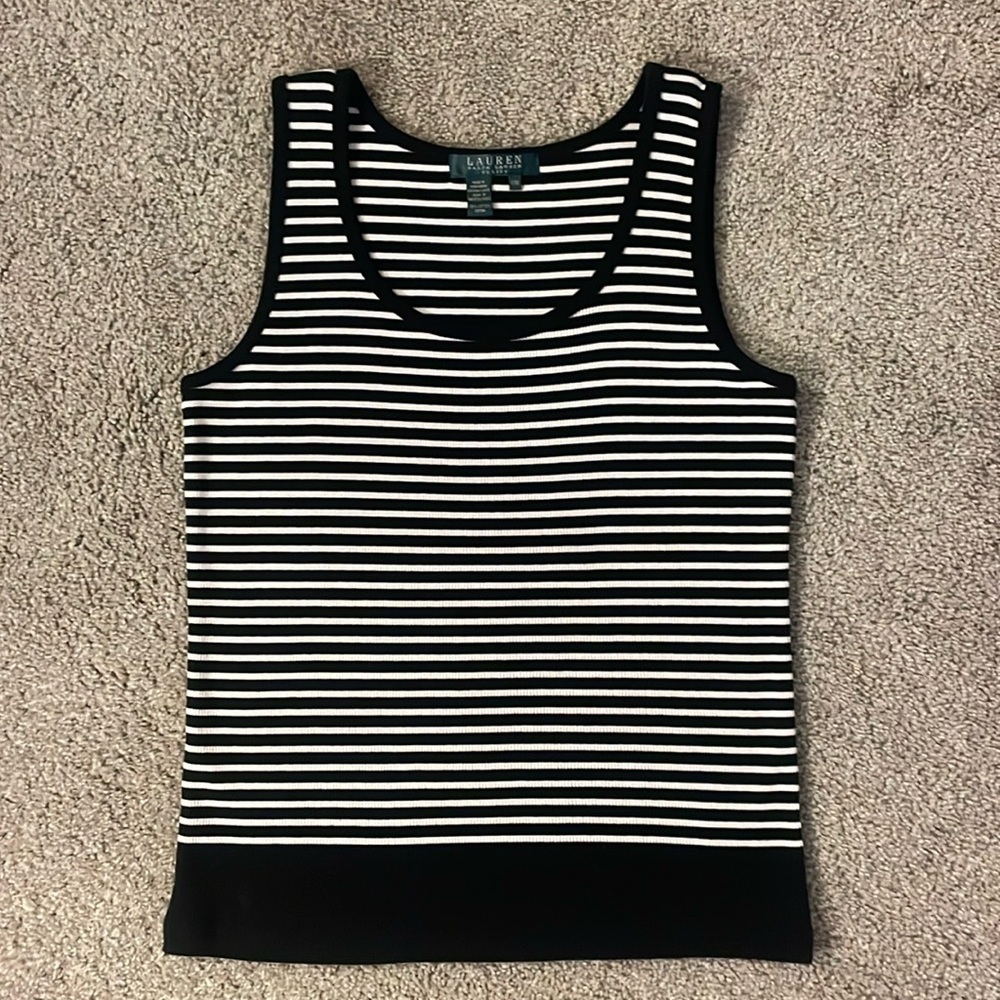Lauren Ralph Lauren Tank Top - Petite Med - Picture 2 of 4